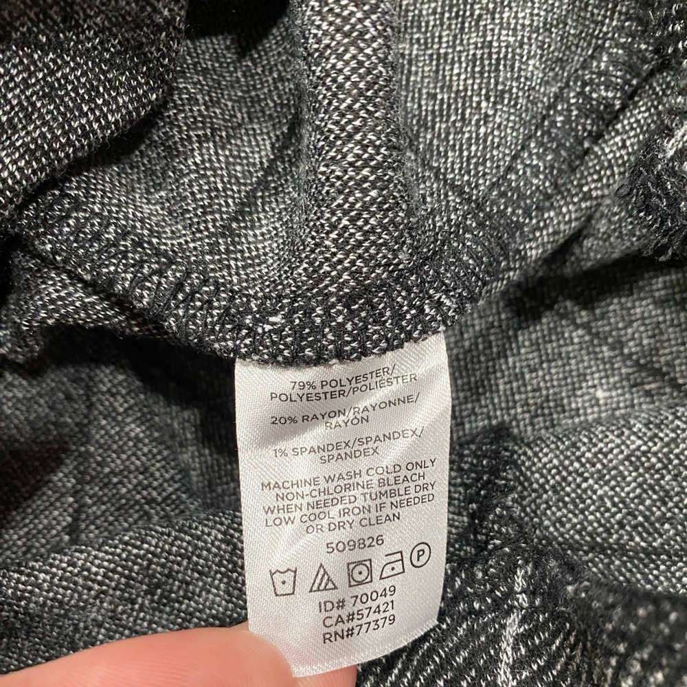 Ann Taylor Factory Dark Gray White Grid Pencil Skirt Women’s Size XS Petite - Picture 6 of 12